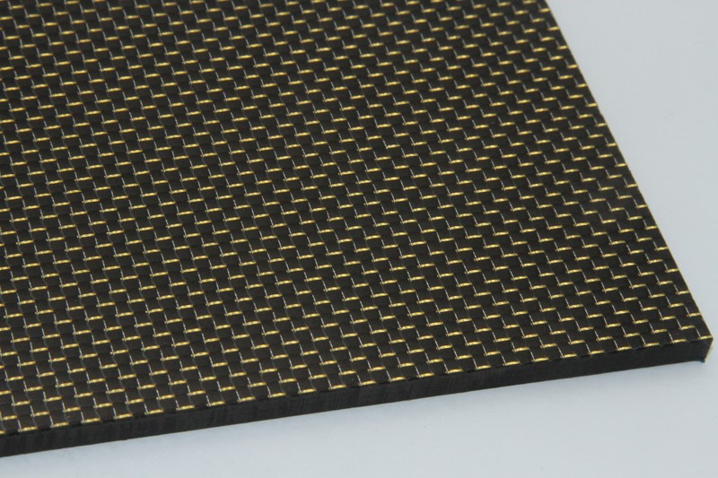 Fibre de carbone tissées et colorées en surface - pour coutellerie Couleur  Vert dimension 125x60x4 mm Type Plaque