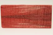 Plaquettes pour la coutellerie, Erable sycomore ond stabilis rouge, ref:PESOs51511r