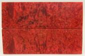 Plaquettes pour la coutellerie, Bouleau de Carlie stabilis rouge, ref:PBMs64801r