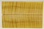 Plaquettes pour la coutellerie, Erable sycomore ond stabilis jaune, ref:PESOs44425j